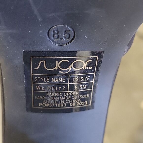 BRAND NEW SUGAR JEWEL PLATFORM BLOCK HEEL CLOSED TOE SANDAL - Picture 13 of 16